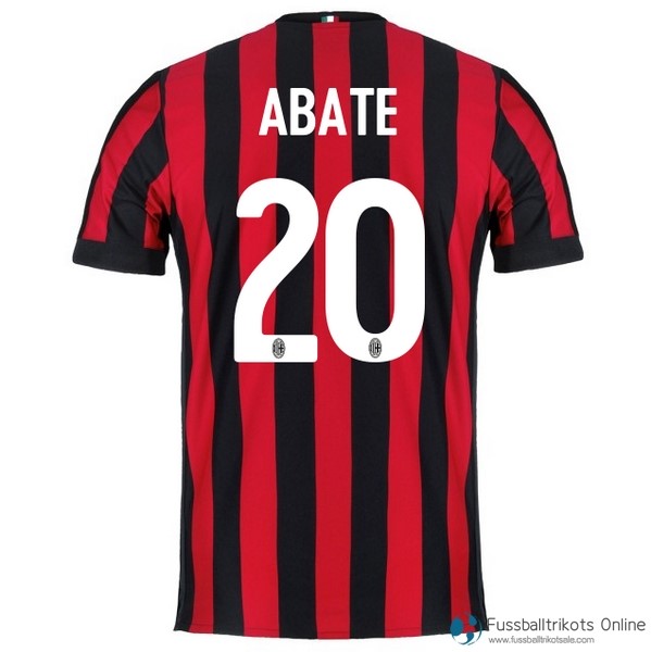 AC Milan Trikot Heim Abate 2017-18 Fussballtrikots Günstig